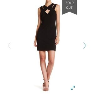 Betsy Johnson NWT Black Scuba Crepe Sheath Dress